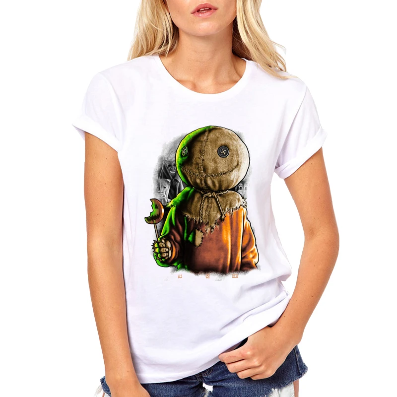 

Halloween T-shirt Tops Sam Trick 'r Treat summer New Fashion Women short sleeve tee t-shirt