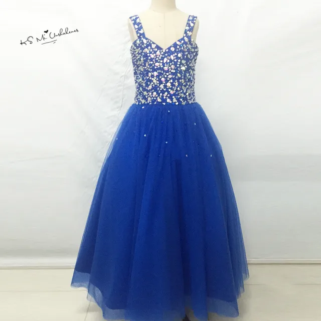 Blue Junior Bridesmaid Dresses