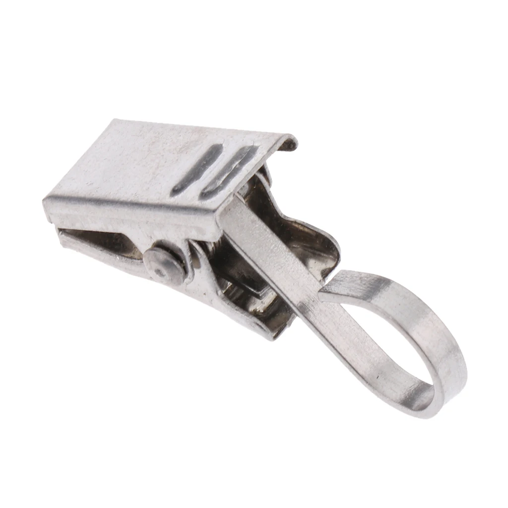 10-Pcs Heavy Duty Curtain Clips with Hook/Spring Clamps/Roman Clips Carrier, Rustproof