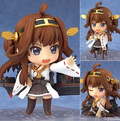 

NEW hot 10cm Q version Kantai Collection Kongou movable action figure toys collection christmas toy doll with box