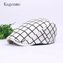 Kagenmo плед береты Осенняя мода Повседневное Для мужчин шляпа уличная Прогулка осень козырек хлопковый гольф для отдыха береты для мужчин и женщин Регулируемый 10 шт
