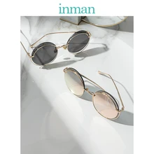 INMAN Polarized Women Round Shape Classic Unique Frame Design Lady Travelling or Driving Use Sunglasses