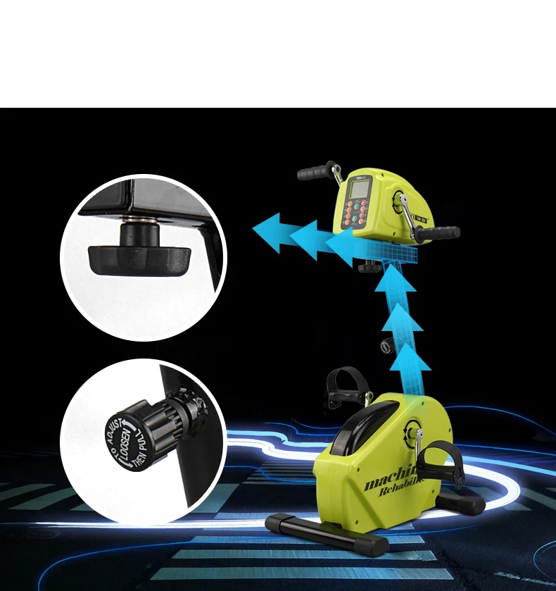 Free shipping Pedal Exerciser - Stationary Exercise Leg Peddler - Low Impact, Portable Mini Cycle Bike