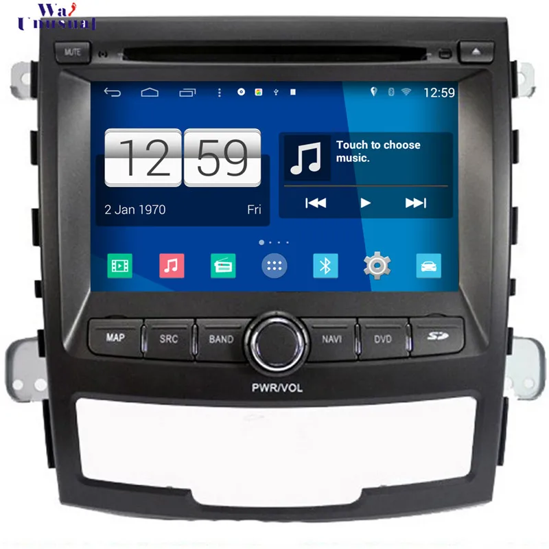 Wanusual 2017 автомобилей Стайлинг 7 ''Чистая Android 4.4.4 автомобиля видео плеер для SsangYong Korando GPS навигации с WI-FI BT 1024*600 Географические карты