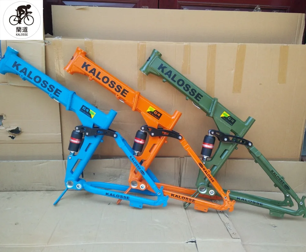 Discount Kaloss DIY colors  bicycle parts  Folding  Fat bike frame  snow bike frame  26*17 inch ,  26*4.0 inch   Beach bike   frame 0