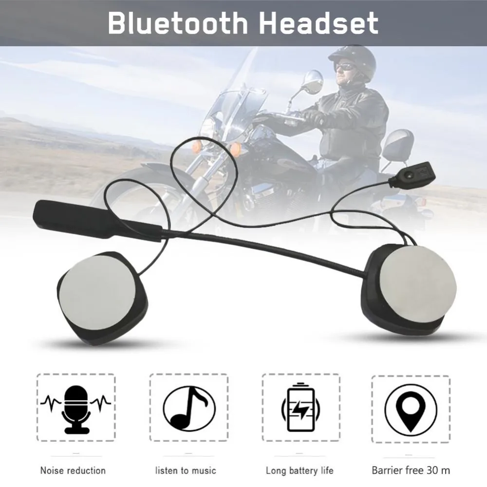 Громкой связи Bluetooth гарнитура для мотоциклетный шлем Bluetooth гарнитура мотоциклетная гарнитура наушники Динамик для музыкальный плеер GPS для мотоцикла цифровой ТВ коробка
