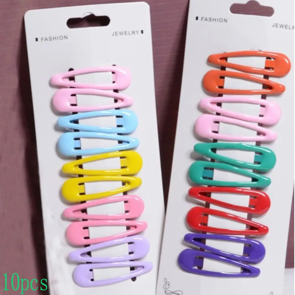

Sweet And Lovely Candy Multicolor Enamel Bangs Clip Hairpin Jewelry Gift