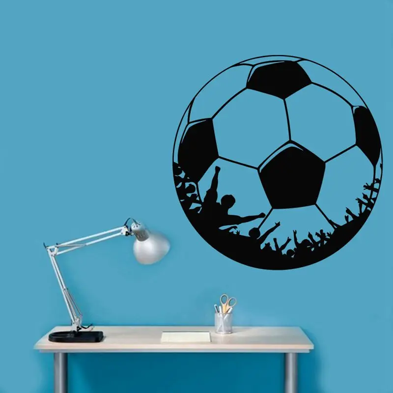 Football Sticker Sports Soccer Decal Helmets Kids Room Name Posters