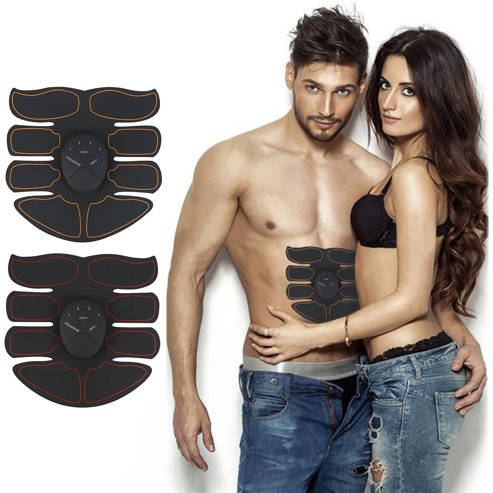 

Slimming Belt Abdominal Muscles Trainer Fitness Gear Muscle Stimulator Body Massager Exerciser ABS Sticker Pad High Quality