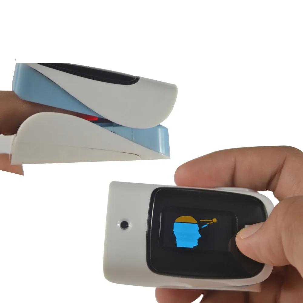 

Fingertip pulse oximeter with infrared thermometer spo2 oximetro heart monitor digital Display Finger non-contact pulsometro