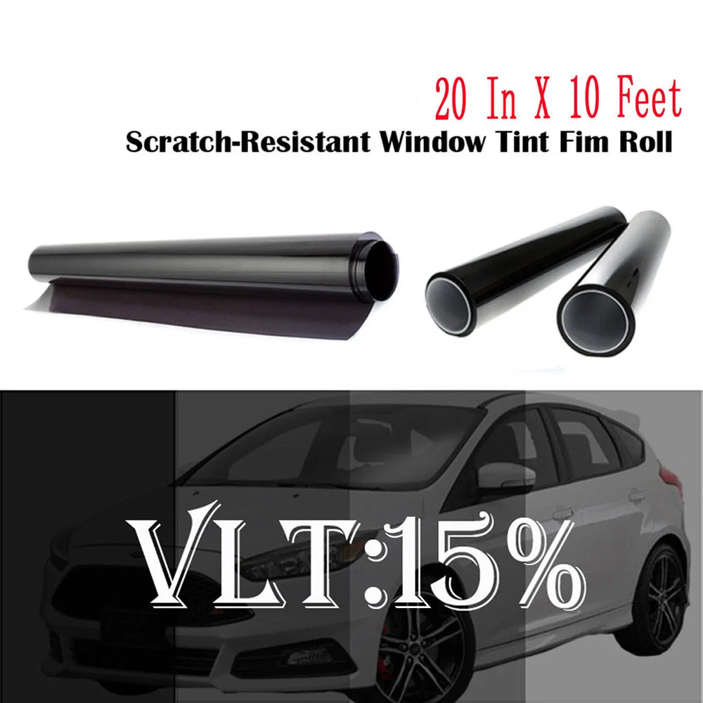 Uncut 300 см автомобильный оконный рулон светозащитной пленки 15% VLT УФ + изоляция Авто