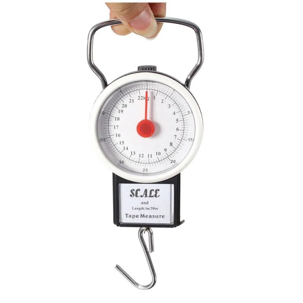 Handle Spring Scale 5kg ABS Plastic Handheld Dial Hanging Scale Random Color