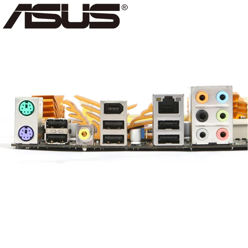 Материнская плата Asus P5Q для настольных ПК P45 Socket LGA 775 для Core 2 Duo Quad DDR2 16G ATX UEFI биос оригинальная б/у материнская плата в продаже