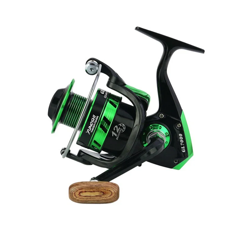 Fishing Coil Wooden Handshake Rotating Fishing Reel Professional Metal Left/Right Hand Fishing Reel Wheel