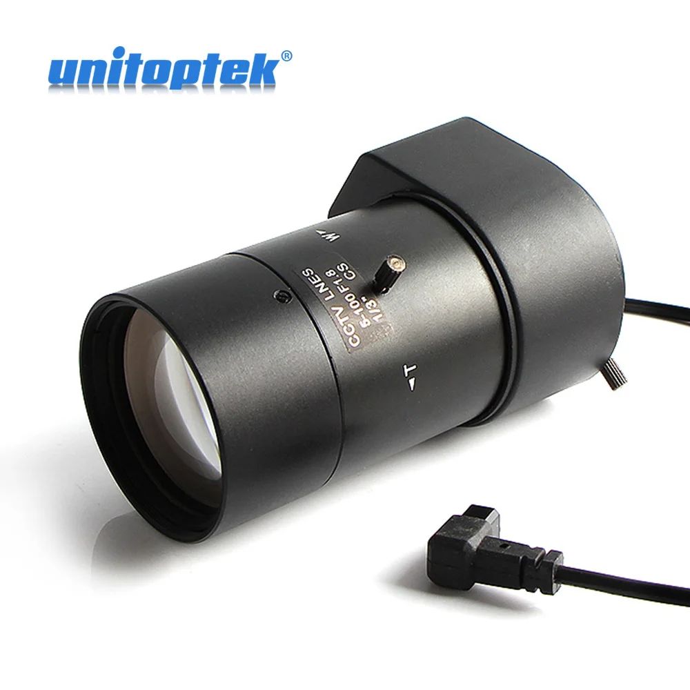 

Vari-Focal 5~100mm F1.8 Aperture Range 1/3 Auto Iris CS Mount DC Drive Lens For Security CCTV Bullet Analog Or IP Camera