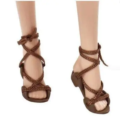 Pour barbie chaussures plates divers mode coloré sandales copie cristal talons hauts chaussures pour Barbie poupée accessoires vêtements accessoire