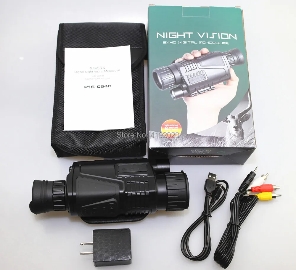 

Tactical 5x40mm Night Vision Monocular Telescope Powerful Digital Infrared HD Night Hunting Long Range Monoscope