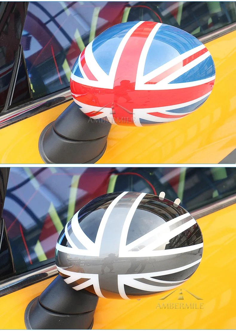 Car Rearview Mirror Cover Shell Housing Sticker for Mini Cooper JCW F54 Clubman F60 Countryman Accessories Car Styling (7)