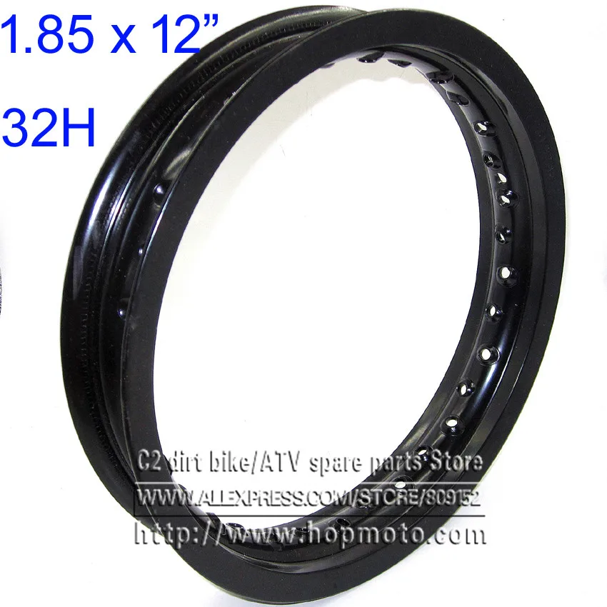Pit bike Rims Hub Ring 1.85x12"inch aluminum for dirt bike 32H Wheels Circle pit bike KTM CRF