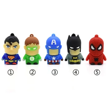 

HOT Classic Pen Drive Minion Super Hero Man Batman Usb Flash Drive U Disk Memory Stick 4G 8G 16G 32G 64GB Pendrive Usb Stick Gif
