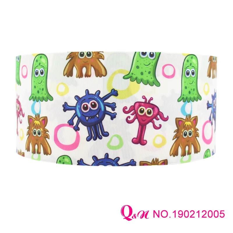 Q & N 16 мм 22 25 38 50 75 monster high мультяшный принт grosgrain/FOE лента Свадебные аксессуары DIY