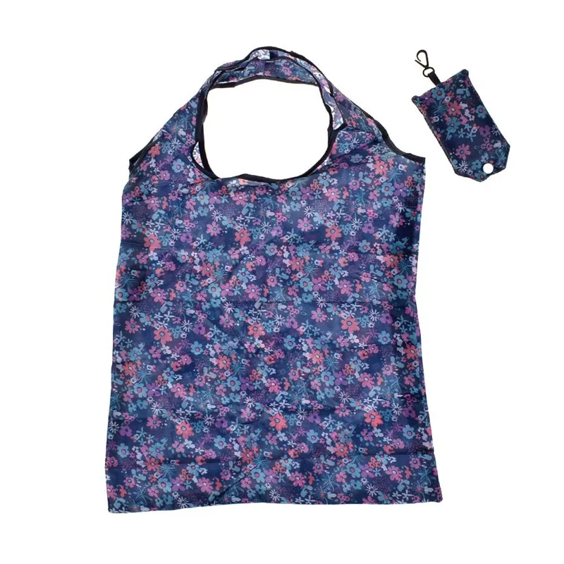 Hot Fashion Resuable Shopping bag Foldable Eco Friendly Tote Pouch Recycle Storage Handbags Home Storage Organization Bag