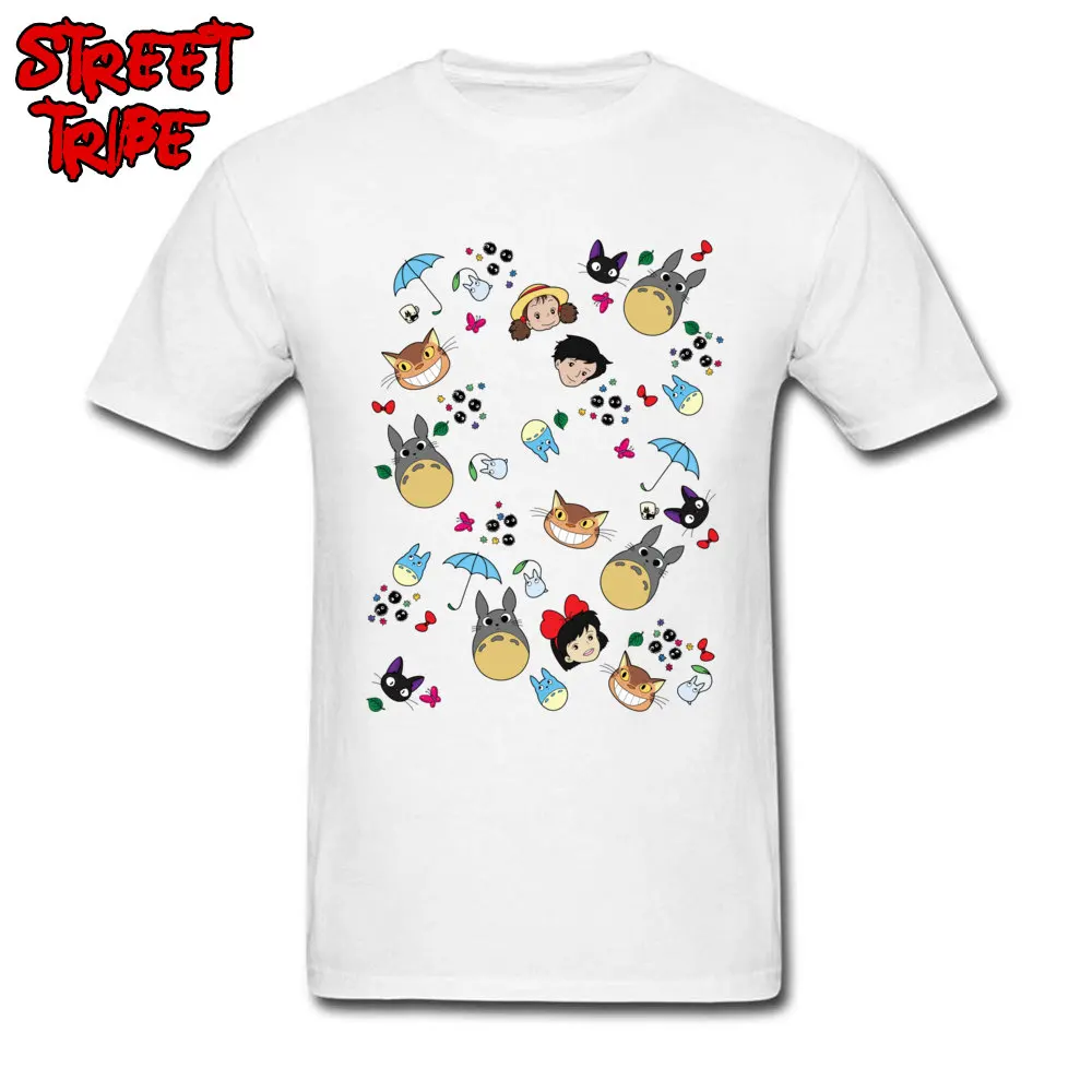 catbus studio ghibli totoro Brand New Men T-Shirt O-Neck Short Sleeve 100% Cotton Tops Shirt Design Tops Tees Drop Shipping catbus studio ghibli totoro white