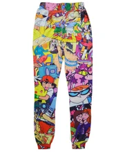 Classical 90s Cartoon joggers pants 3D print sweatpants women/men harajuku trousers Cartoon pants pantalones Free shipping