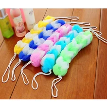 Тела очистки сетки Душ мыть губкой кисть Люфой цветочная ванна мяч ванны Прохладный ремень Полотенца скруббер для гигиенических ware