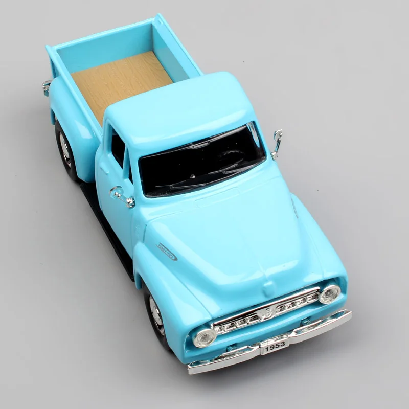 Детские 1/43 весы, старое 1953 Ford звукосниматели, F-100 Mercury M-Series, полноразмерные мини стильные металлические Литые модели, дешевые автомобили, фургон для детей