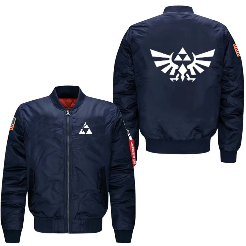 2017 frühling herbst herren freizeit jacke kragen code Air Force piloten The Legend of Zelda jactet männer schnelles verschiffen USA größe