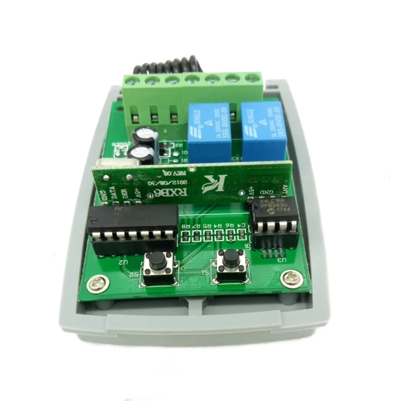 2 канальный 12 V 24 DC Универсальный RF приемник непрерывно изменяющийся код