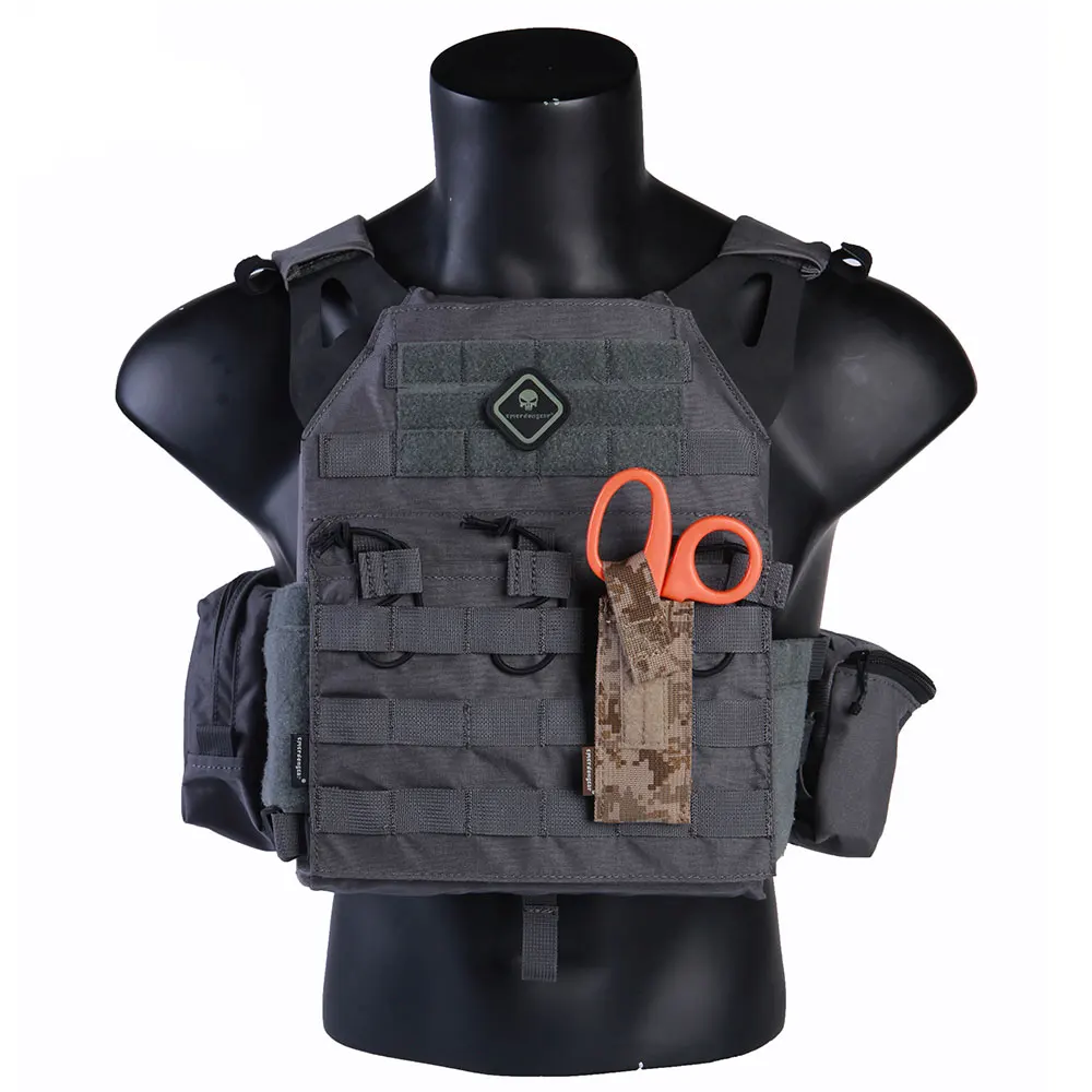 EMERSONGEAR сумка для ножниц держатель ножниц Тактическая Molle сумка для ножниц страйкбол военная Боевая сумка мультикам черный EM6367