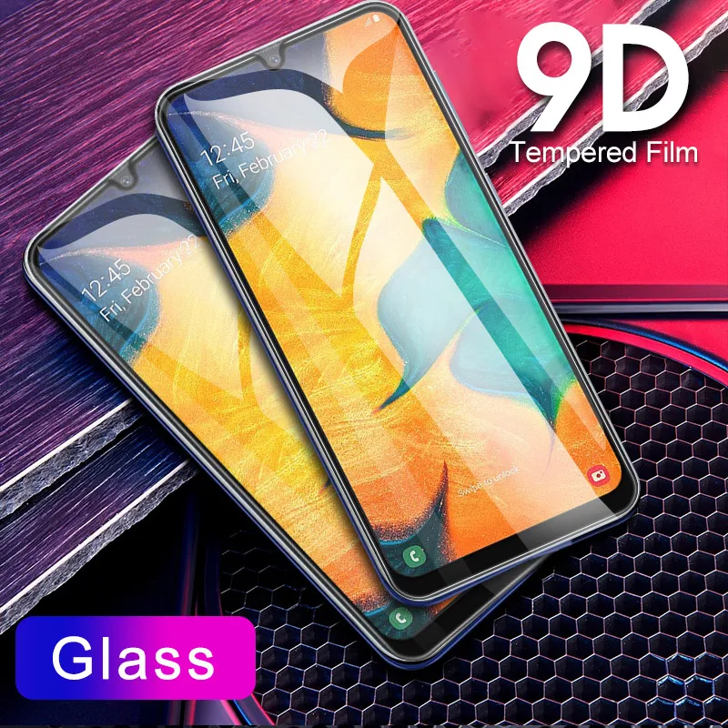 9D закаленное стекло для Samsung Galaxy A50 A30 M30 A70 M10 M20 A40 A60 A80 A90 защита экрана 70A 50A 10 M