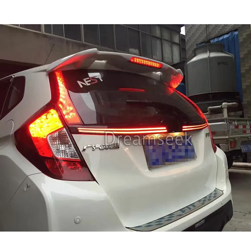 Задний бампер светильник для Honda Fit Джаз горки Красный Светодиодный отражатель фонарь стоп-сигнала осветительный противотуманный