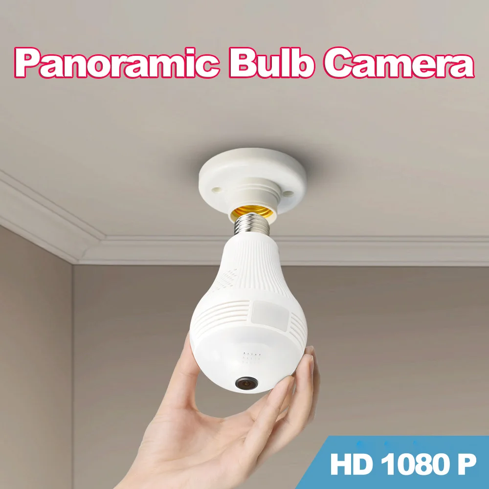 

HD 360 Degree Wide Angle Fisheye Wireless LED Light VR Panoramic IP Camera for iOS Android Home Security Camera System