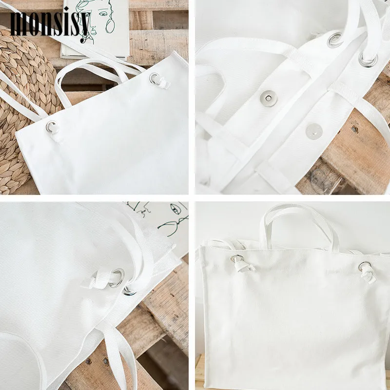 Monsisy/Новинка 2019 года Холщовая Сумка для девочек женская сумка на плечо модная