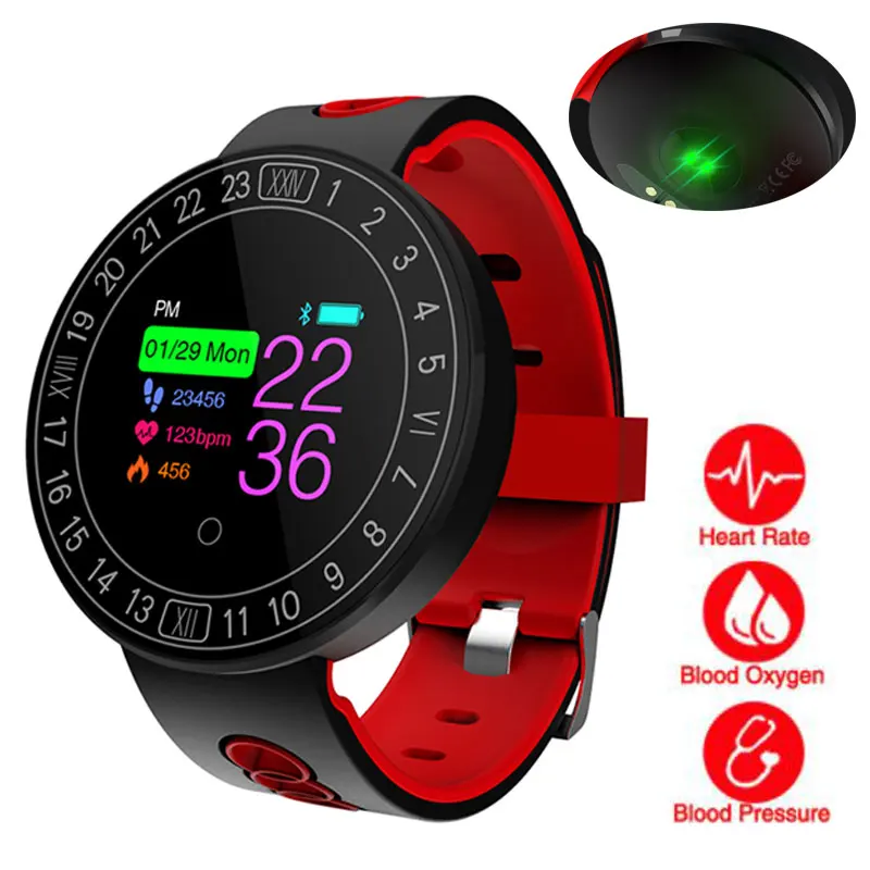 

Heart Rate Monitor Smart Watch Sports Blood Pressure Pedometer Fitness Waterproof Bluetooth Camera Running Smartwatch Men Women