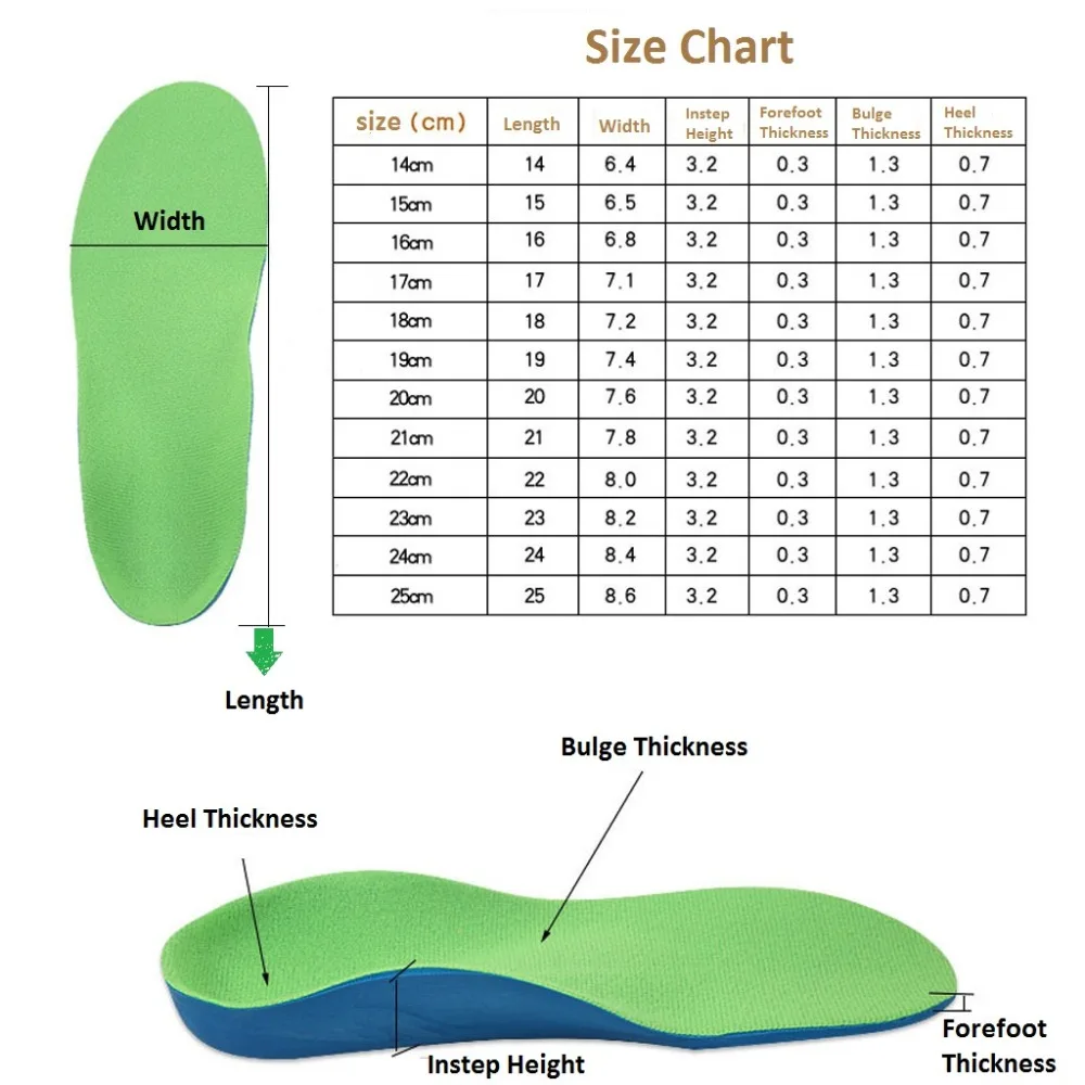 Детские ортопедические стельки для детей обувь плоскостопие поддержка свода стопы ортопедическая колодки коррекция уход за здоровьем ног