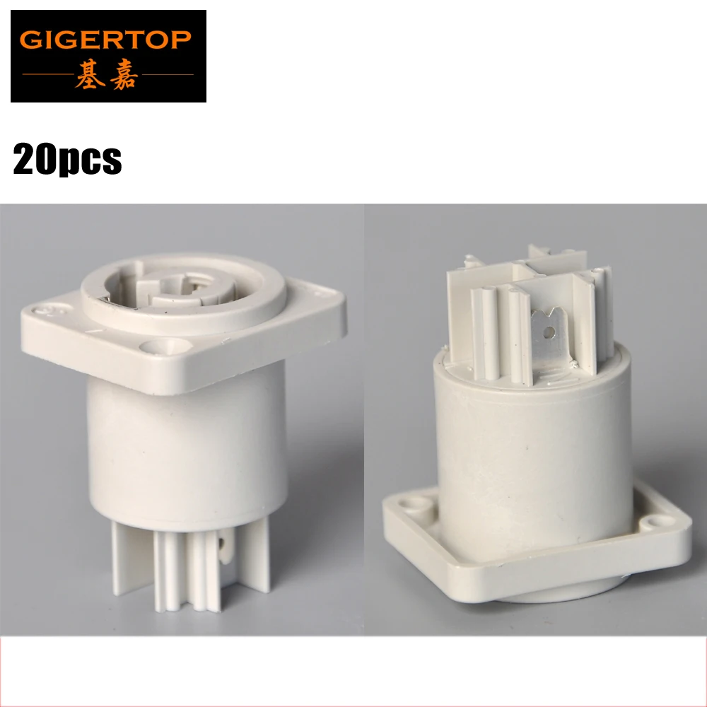 

TIPTOP Stage Lighting 10PCS White Color Led Moving Head Light/Led Par Light Back Power Out Lockable Socket Mini Size Cheap Price