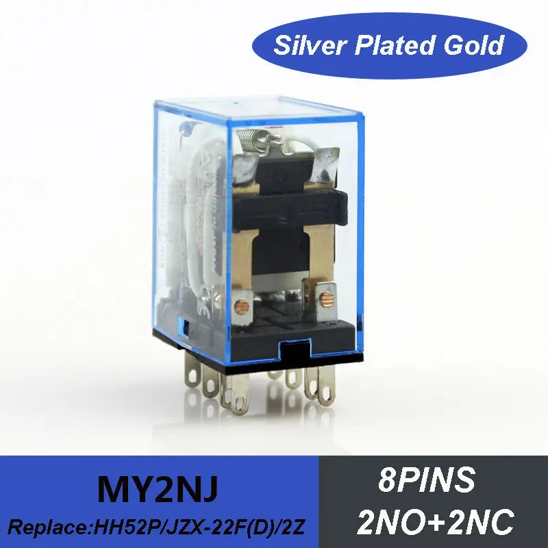 

1pcs shipping free 2NO+2NC AC110V miniature relay MY2N HH52P with green color led electrical relay
