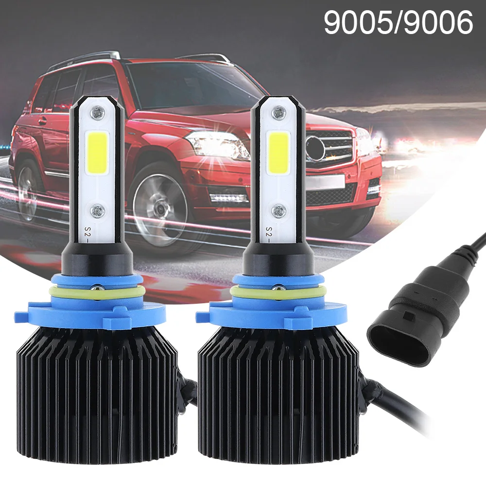 

72W 9005 9006 8000LM 6000K All-In-One LED Headlight Kit Hi or Lo Beam Bulb Automotive LED Headlamps Car accessories for Car Auto