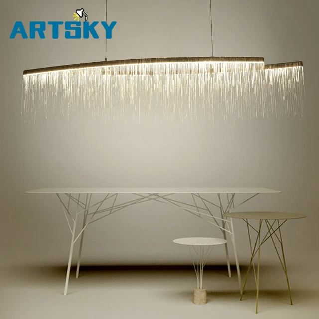 Moderne aluminium ketting meteorenregen led hanglamp voor hotel hal ... Moderne aluminium ketting meteorenregen led hanglamp voor hotel hal ...