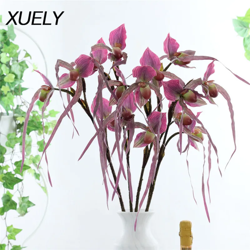 XUELY высококачественные профилированные цветы искусственная Цветочная Орхидея