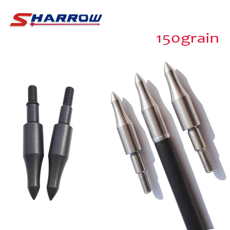 Sharrow 10 шт. стрельба из лука 150 зерна целевой стрелы нержавеющая сталь Broadhead Стрельба Охота Аксессуар