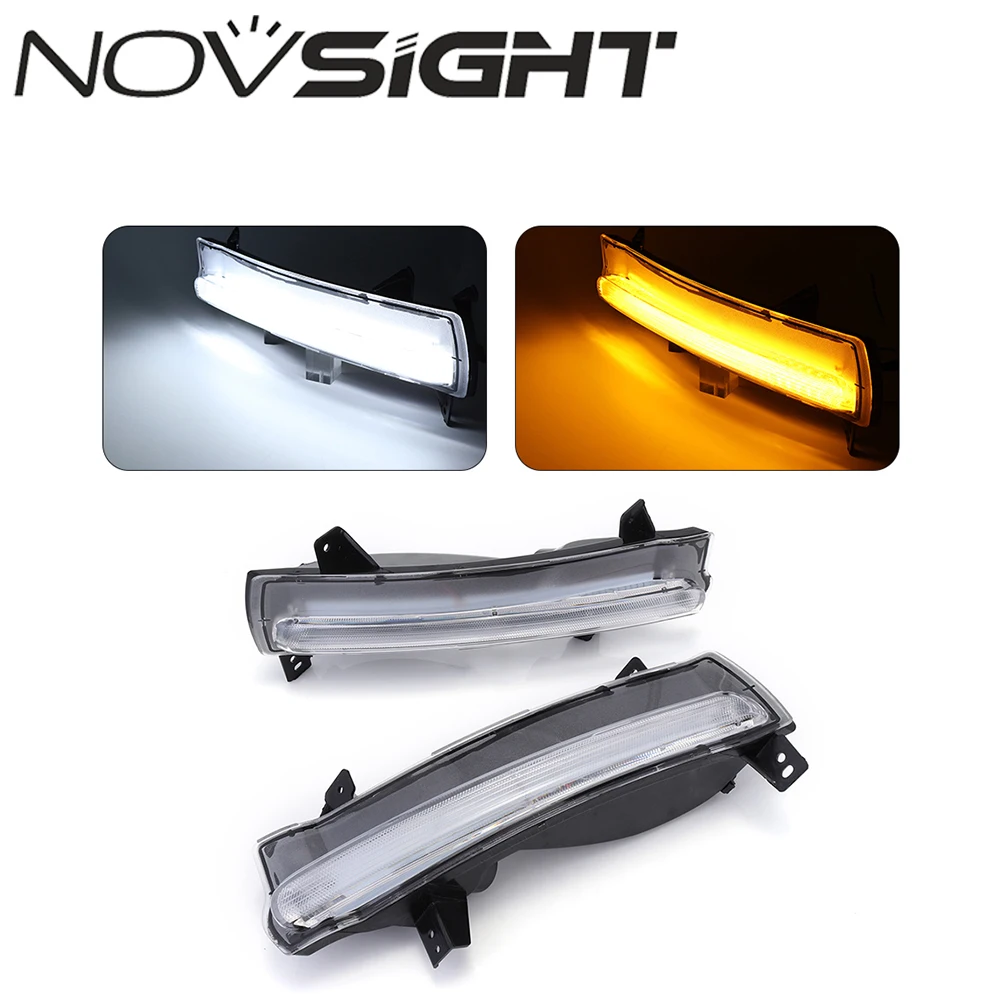 NOVSIGHT Auto White Car Led Light For Jeep Compass 2017 LED Daytime