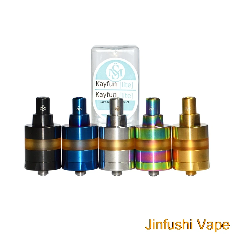 

2019 New Kayfun Lite RTA Electronic Cigarette Atomizer 22MM Diameter Tank KF Lite Mech Vs Kayfun Prime V5 for Mechanical Box Mod