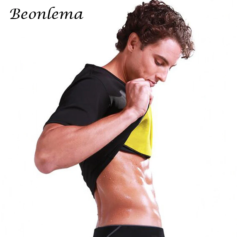 

Beonlema Shapers Men Neoprene Tops Body Slimming Shirts Sweat Vest Slim Shapewear Male Tummy Shaper Sauna Tops Plus Size