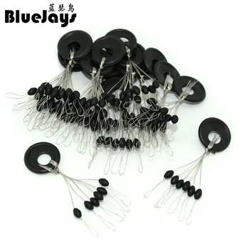 

BlueJays High Quantity 600pcs Olive Shaped Bobber Stoppers Space Beans Fishing Pin Fishing Acc Lock Wire Accurate Positioning