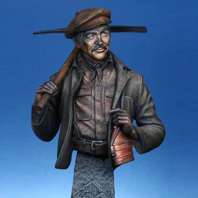 

1/9 Resin Figure Bust Model The Role of Irish Immigrant Coal Miners 120mm Unassembled Unpainted